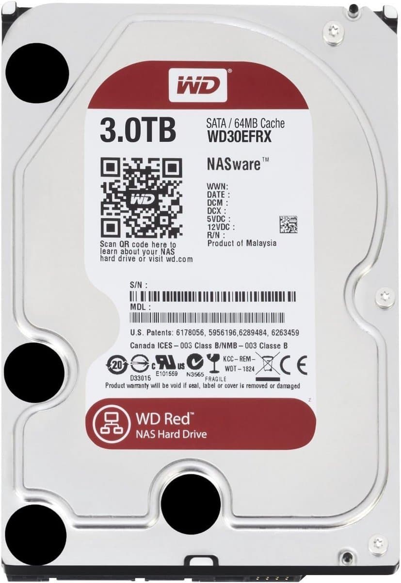 3TB Interne Harde Schijf 3.5 inch SATA NAS HDD — afbeelding 1