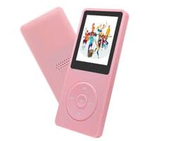 carmdering - MP3 Speler/MP4 - 16GB Geheugen- Ondersteuning tot 128 GB – Ingebouwde Luidspreker, en E-Book Functie- roze