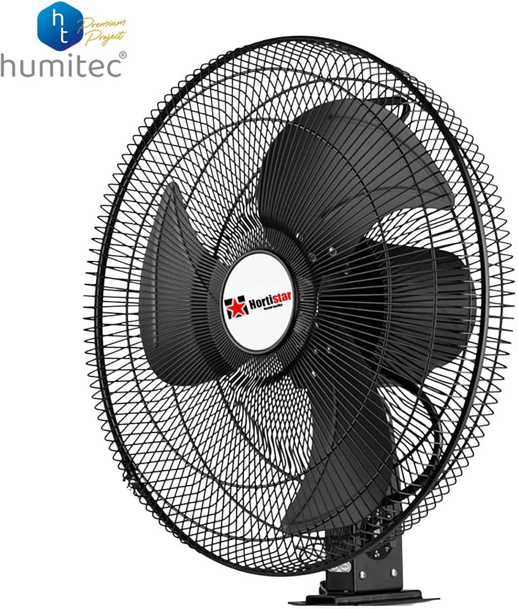 Industriële Muurventilator 50cm - 110W - Automatische Oscillatie - Ruimtebesparend - Hortistar — afbeelding 1