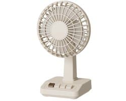 Bureauventilator - Tafelventilator - USB Oplaadbaar - 2000 mAh - 5 Standen - Borstelloze Motor - Wit