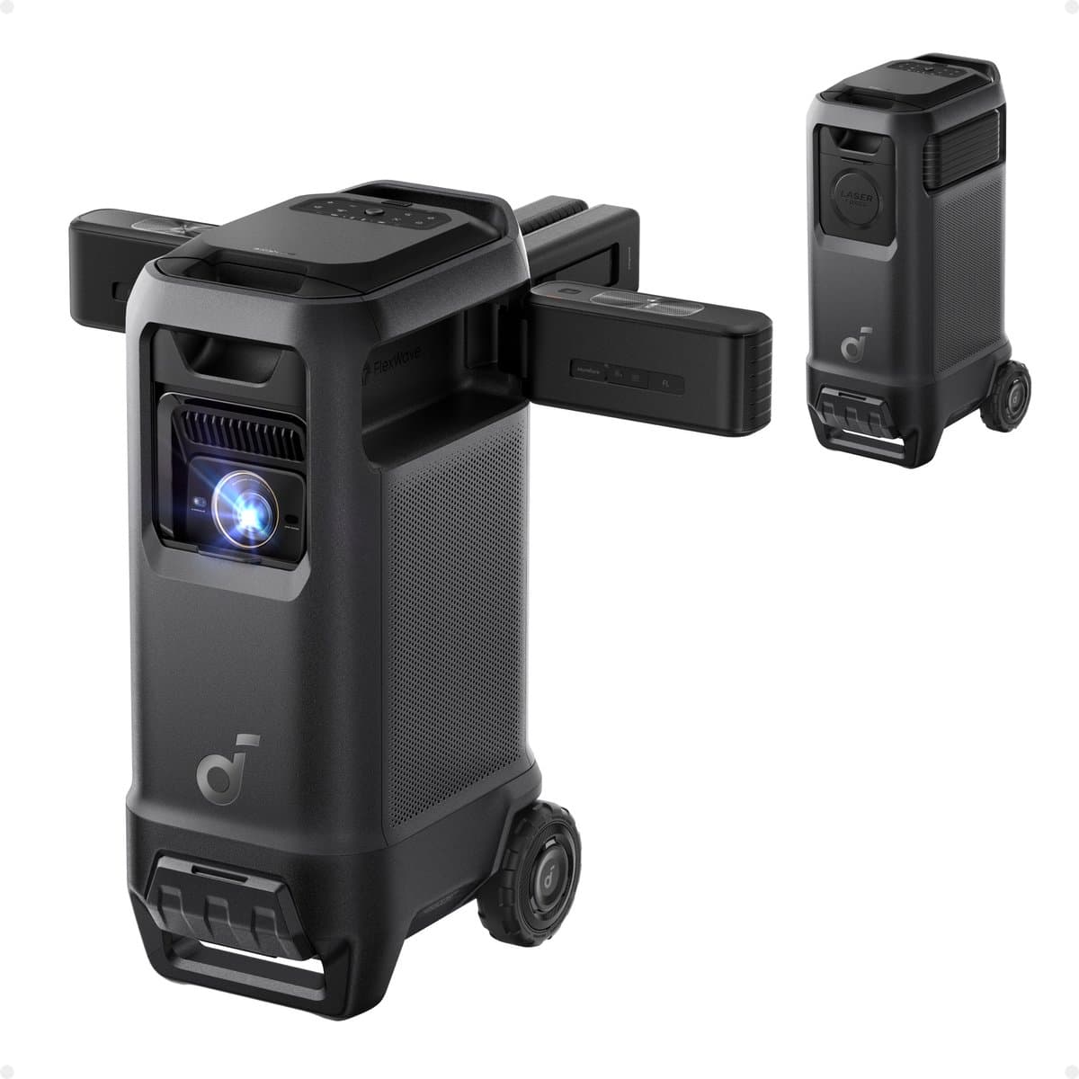 soundcore Nebula X1 Pro Triple Laser 4K Home & Outdoor Bioscoop Beamer - 3500 ANSI Lumens Mobiele Bioscoop - 7.1.4 Ruimtelijk Geluid - Dolby Atmos - Optische Zoom - 56000:1 Contrast - Intelligente Setup — afbeelding 1