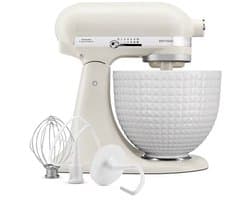 Kitchenaid Artisan 5KSM156CXEPL - Keukenmachine - 4,7L - Porcelein Wit - 3 Menghaken