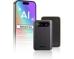 Botslab AI Note voice recorder – Slimme ChatGPT spraakrecorder met AI transcriptie & samenvattingen – 64GB geheugen – Nederlands & 120+ Talen – Magnetisch