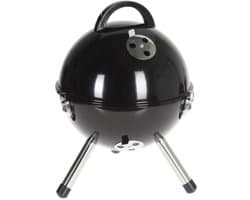 BBQ houtskool met deksel – Compact - BBQ tafelmodel – zwart - BBQ Camping - Balkon BBQ - kleine BBQ