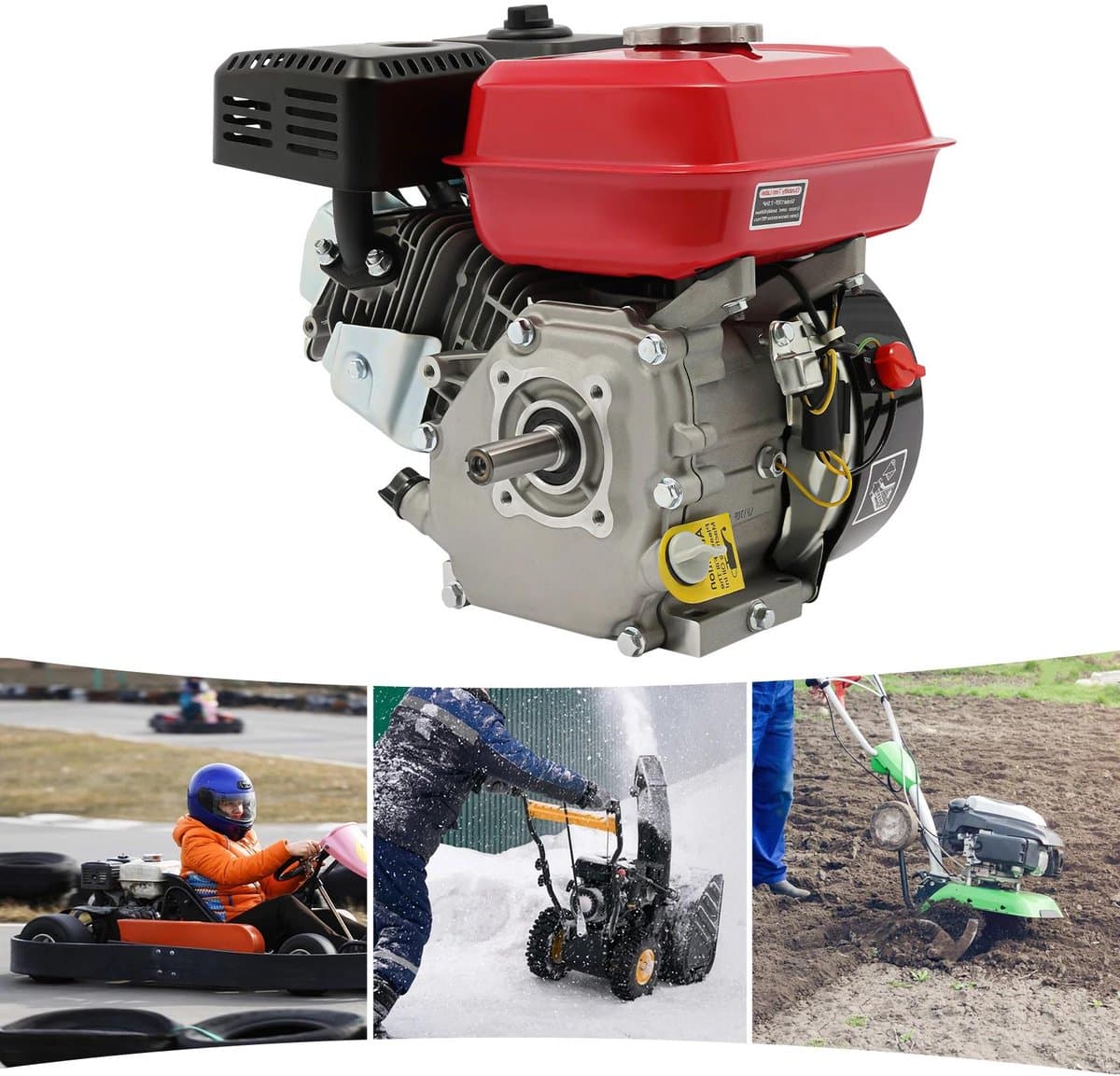 Premium - Gazontractor - Tuinmachine - Duurzaam - Rood - Grasmaaier - Krachtig - Voor grote oppervlakken - Zitmaaier 139cc 5 pk 4-takt benzinemotor zelfrijdende grasmaaier mulching functie en opvangzak inclusief 43 . — afbeelding 1