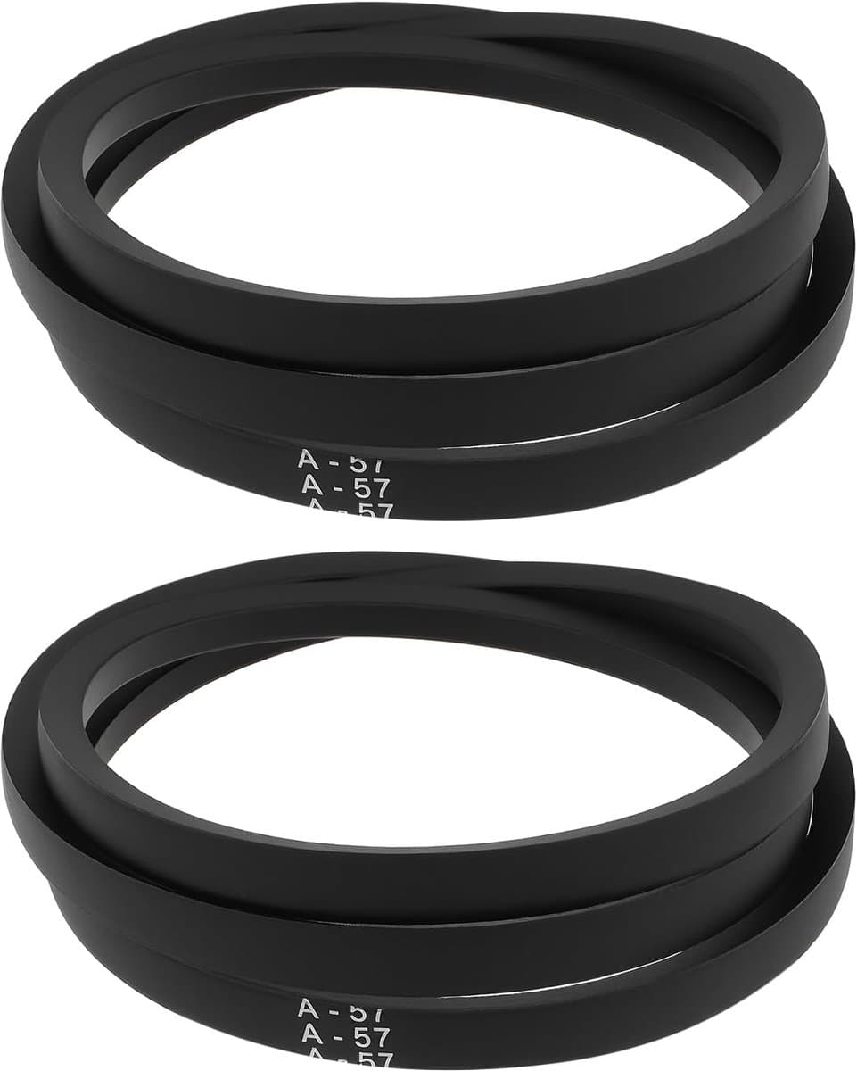 Grasmaaier V-riem - Vervangende riem - Onderhoud tuin - Set van twee - 23.4 x 22.4 cm - Zwart — afbeelding 1