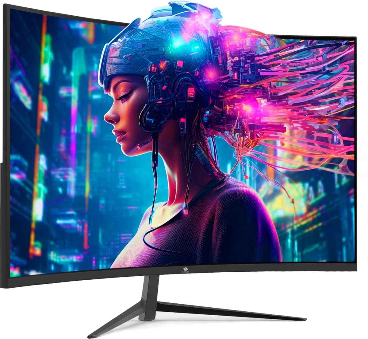 Z-EDGE UG27 Curved Gaming Monitor - FHD 1920x1080P - 27 Inch- 200Hz - MPRT 1ms - HDMI 2.0 & DisplayPort 1.4 - Zwart — afbeelding 1