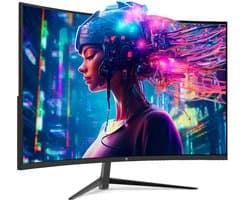 Z-EDGE UG27 Curved Gaming Monitor - FHD 1920x1080P - 27 Inch- 200Hz - MPRT 1ms - HDMI 2.0 & DisplayPort 1.4 - Zwart