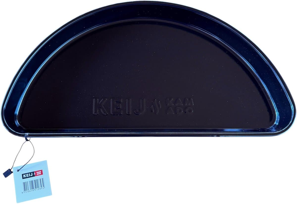 Keij Kamado BBQ Lekbak / Drip Tray Halve Maan Large - Emaille - voor 21 inch Kamado's - Universeel — afbeelding 1