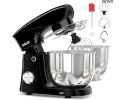 RFWR® Standmixer 1500W met 4,5 en 5L RVS kommen - Multifunctionele keukenmachine met 10 snelheden