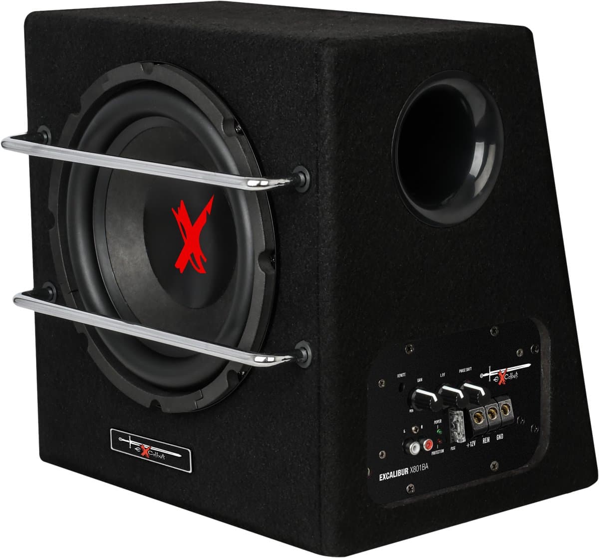 Excalibur X801BA - Subwoofer Auto met Versterker - 8 Inch Auto Subwoofer - Actieve Subwoofer Kist - 1100 Watt — afbeelding 1