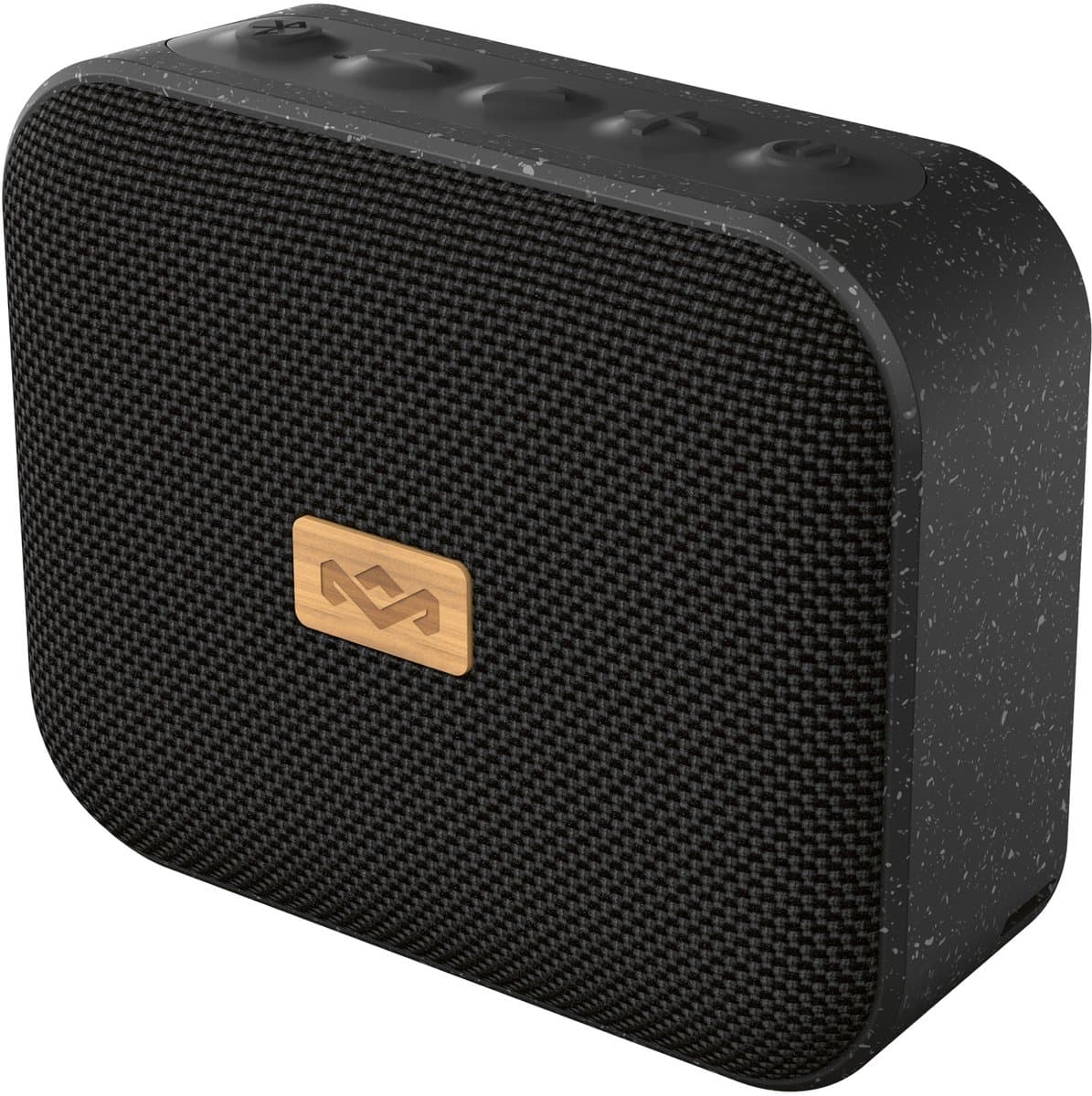 House of Marley Jammin Mini Bluetooth Speaker - Draadloze Compacte Speaker - Waterproof IPX5 - 6 uur Batterijduur - Gemaakt van Duurzame Materialen - Travel - Zwart — afbeelding 1