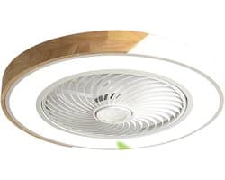 Bovista Plafondventilator - Met Verlichting - Plafond Ventilator - Met Lamp - Plafonniere Met Ventilator - Met Licht - Wit