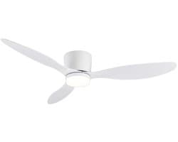 Nivard Plafondventilator - Met Verlichting - Plafond Ventilator - Met Lamp - Plafonniere Met Ventilator - Met Licht - Wit - 105cm