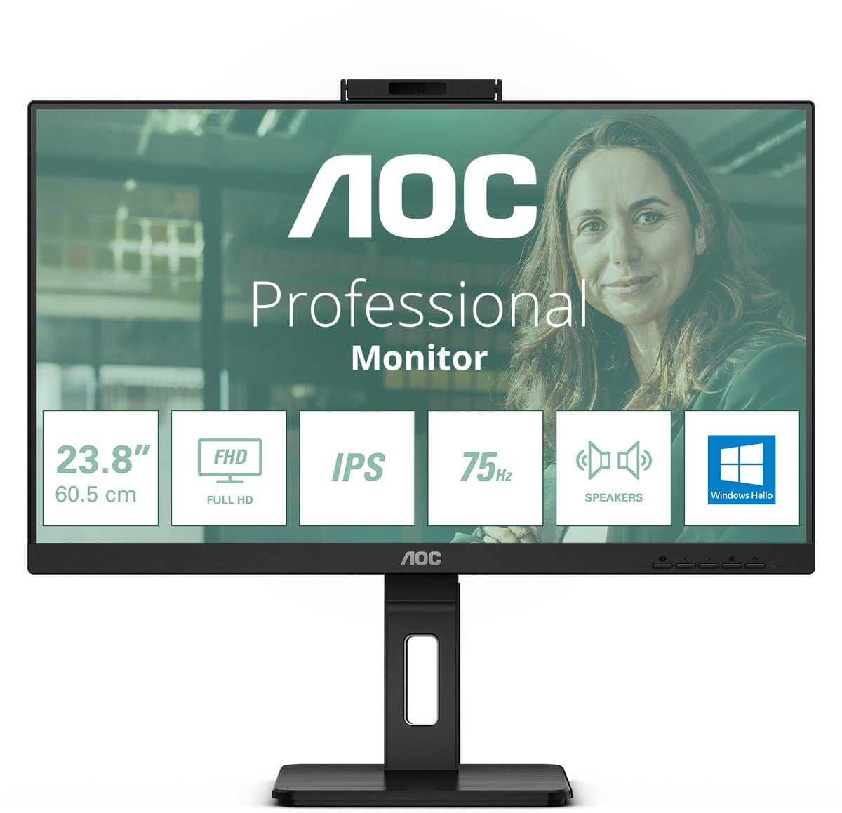 Monitor AOC 24P3CW 23,8" LED IPS Flicker free — afbeelding 1