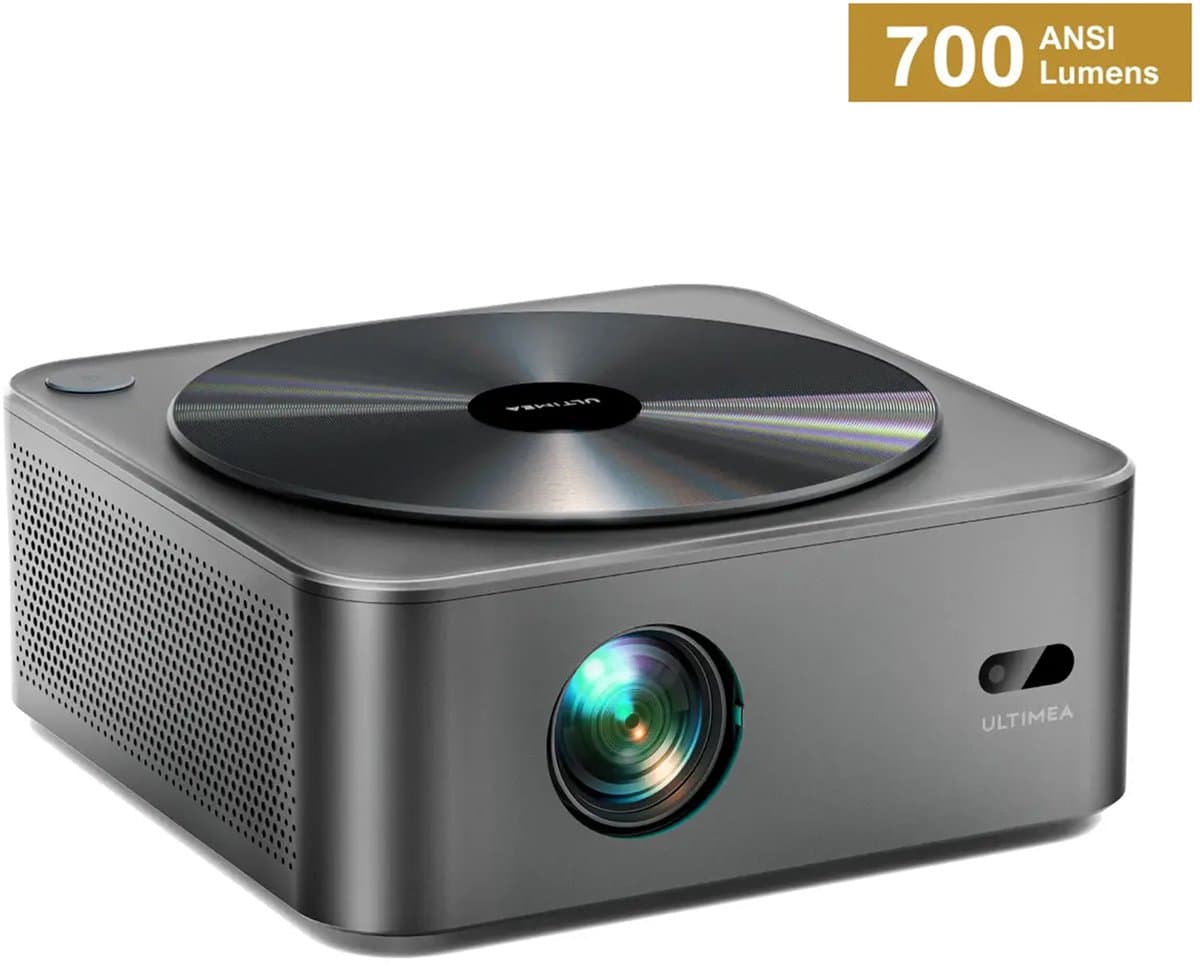 ULTIMEA Apollo P40 - Projector, 700 ANSI-Lumen, Native 1080P met Autofocus, 4K Home Cinema Beamer, Zwart — afbeelding 1