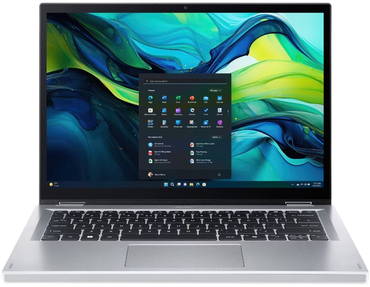 Acer Aspire Go Spin 14 AGSP14-31PT-C6FX, 14" Touch FHD,N150, 4GB, 128GB, W11 — afbeelding 1