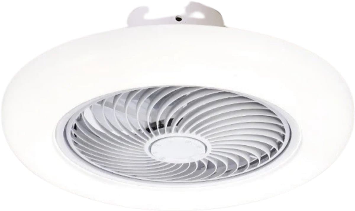 Livano Plafondventilator - Met Verlichting - Plafond Ventilator - Met Lamp - Plafonniere Met Ventilator - Met Licht - Wit - 45cm — afbeelding 1
