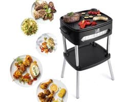 FRITEL barbecue BBQ 3256 - Elektrische bbq / Tafelgrill - Groot Grillopp. 40x36cm - 2000W - Afneembare plaat + Deksel