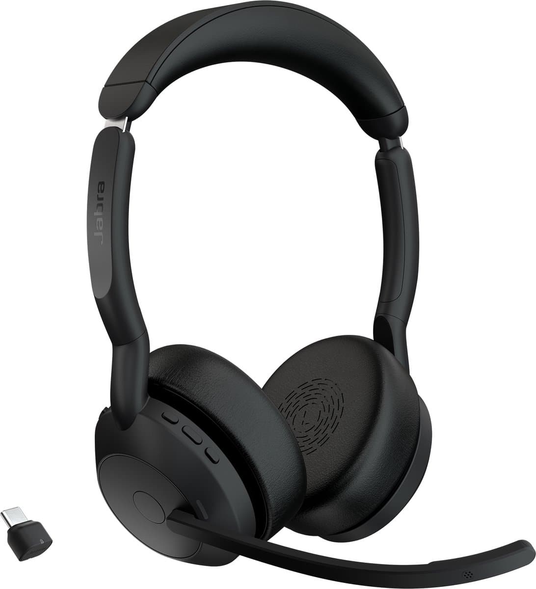 Jabra Evolve2 - Draadloze Headset - Bluetooth - USB-C - Zwart — afbeelding 1