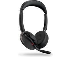 Jabra Evolve2 65 Flex Headset Bedraad en draadloos Hoofdband Kantoor/callcenter Bluetooth Zwart