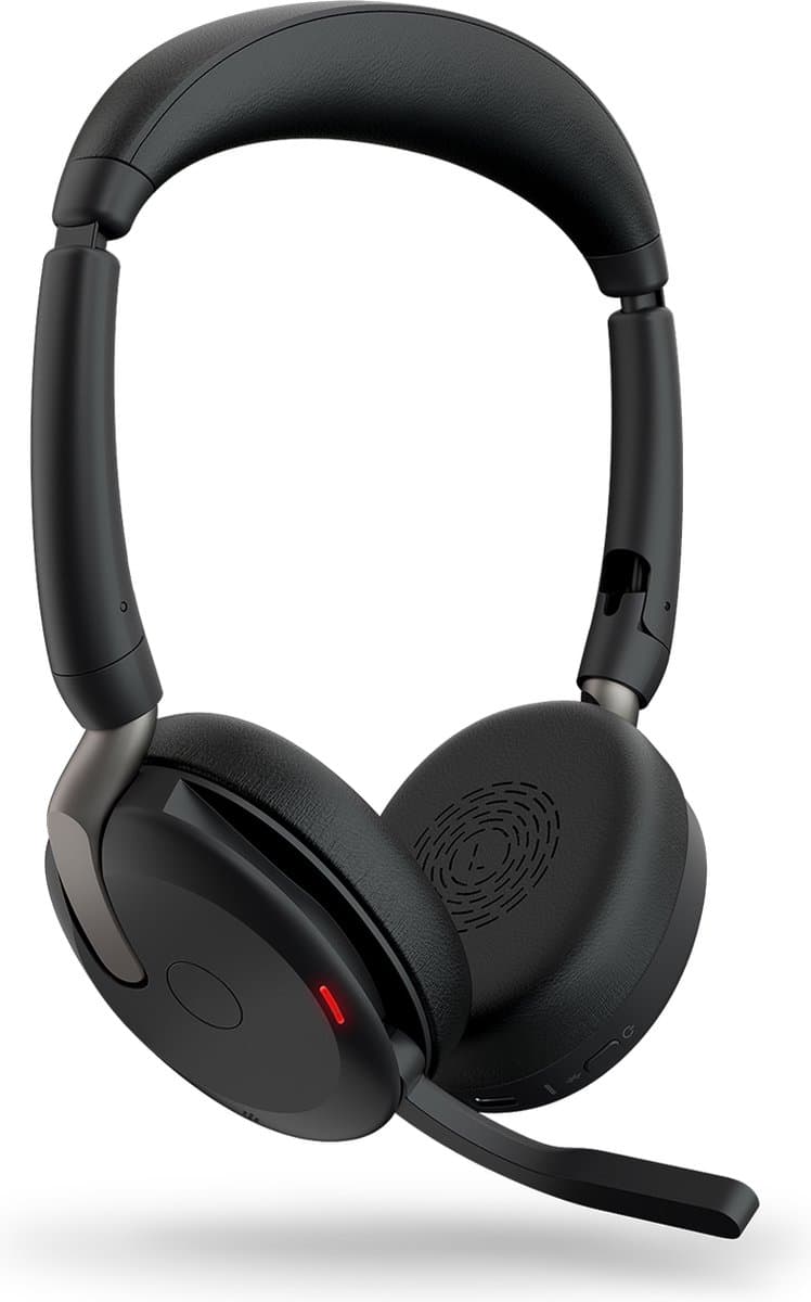 Jabra Evolve2 65 Flex Headset Bedraad en draadloos Hoofdband Kantoor/callcenter Bluetooth Zwart — afbeelding 1