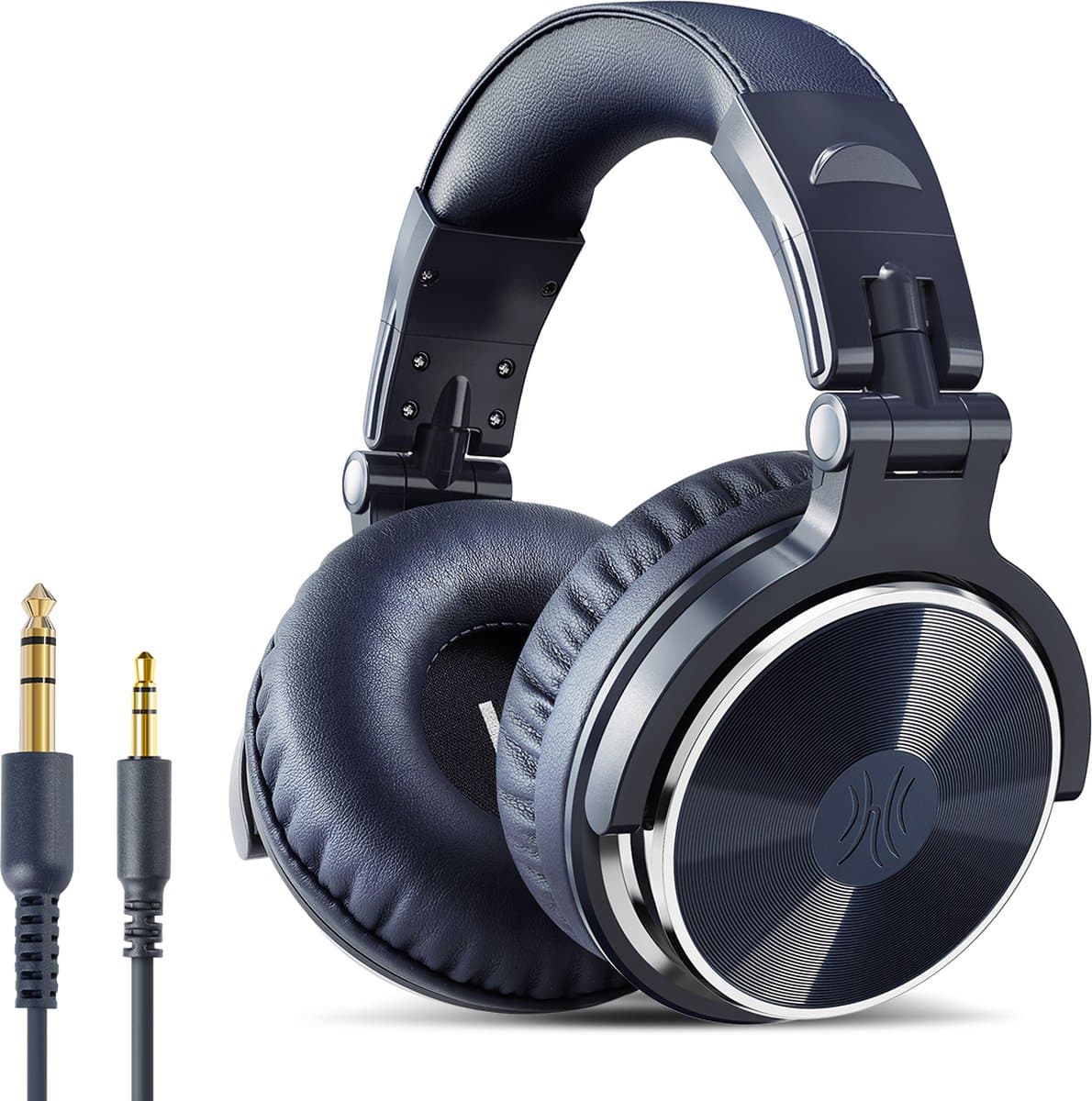 OneOdio Pro10 - koptelefoon met microfoon - inklapbaar - muziek|studio|DJ (blauw) — afbeelding 1
