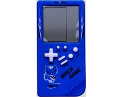 Brickgame Handheld Spelcomputer - Extra Groot Scherm - Tetris - Classic game - Retro spel - Blokken - Blauw