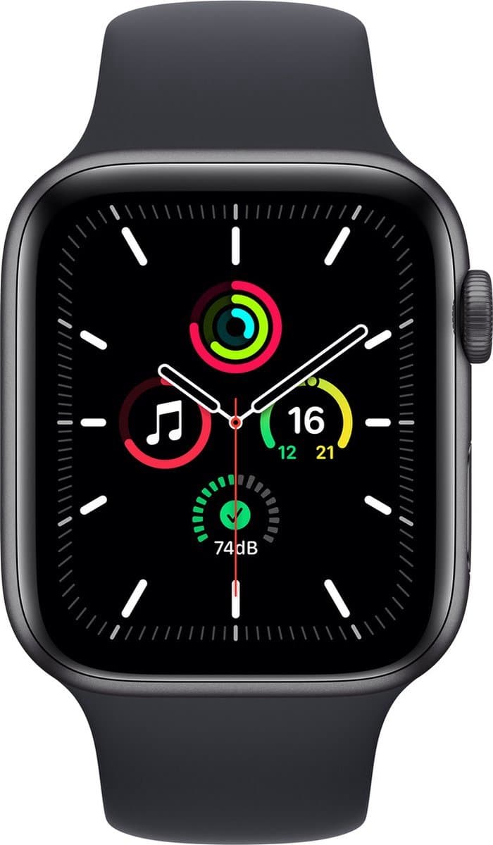 Apple Watch SE 2021 - Smartwatch dames en heren - 40mm - Spacegrijs — afbeelding 1