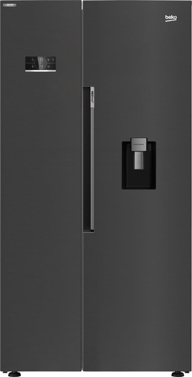 Amerikaanse koelkast 91cm 576l nofrost zwart - beko - GN163241DXBRN — afbeelding 1