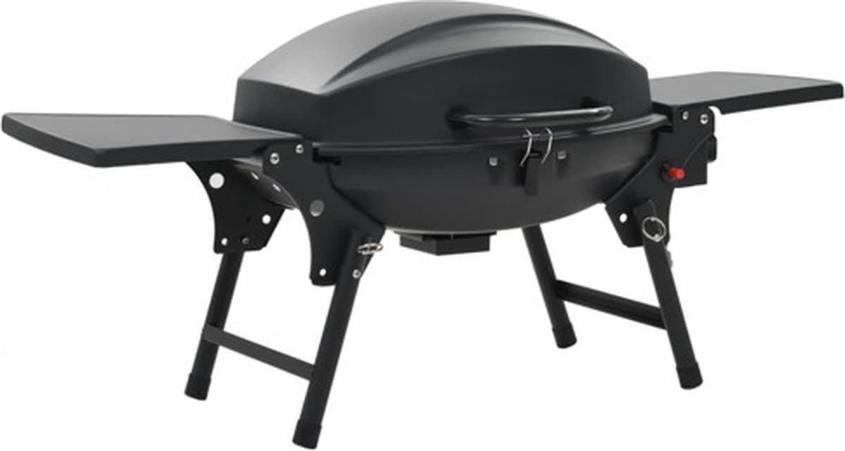 vidaXL Gasbarbecue met kookzone zwart — afbeelding 1