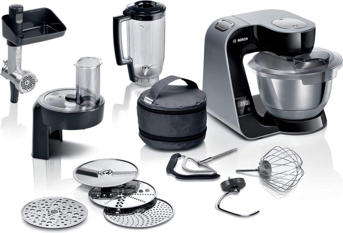 Bosch MUM5XC4E keukenmachine 1000 W 3,9 l Zwart Ingebouwde weegschalen — afbeelding 1
