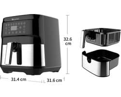 Proscenic T21 Heteluchtfriteuse - Touch Screen Paneel Friteuse - Airfryer - 5.5 Liter