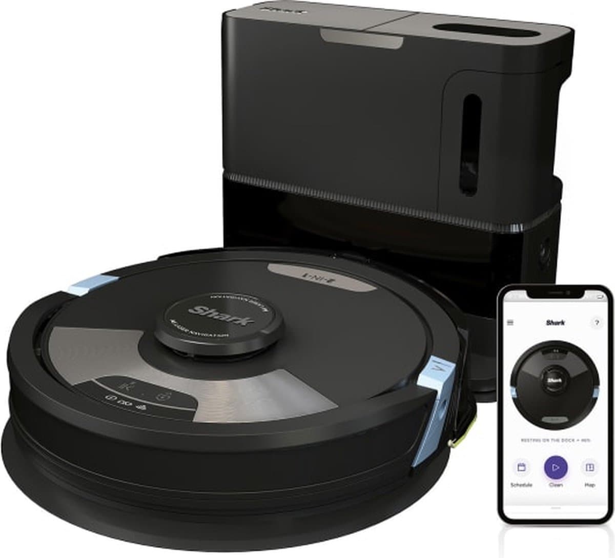 Shark STYLE iQ RV2600WSEU robotstofzuiger 1,2 l Zakloos Zwart — afbeelding 1