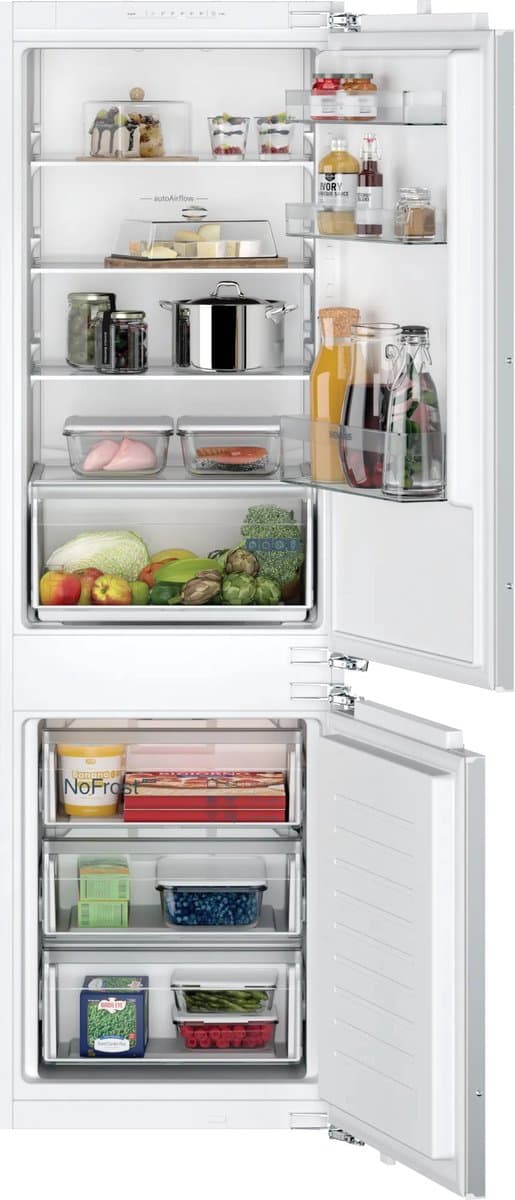 Siemens iQ100 KI86NNFE0 koel-vriescombinatie Ingebouwd 260 l — afbeelding 1