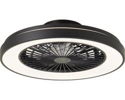 Brilliant Mazzaro - Plafondventilator - LED 40W - 3000K-6500K - Dimbaar - Zwart