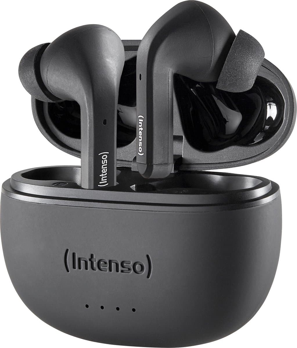 (Intenso) Buds T300A True Wireless (TWS) Bluetooth in-ear headphones met actieve ruisonderdrukking (ANC) - zwart (3720300) — afbeelding 1