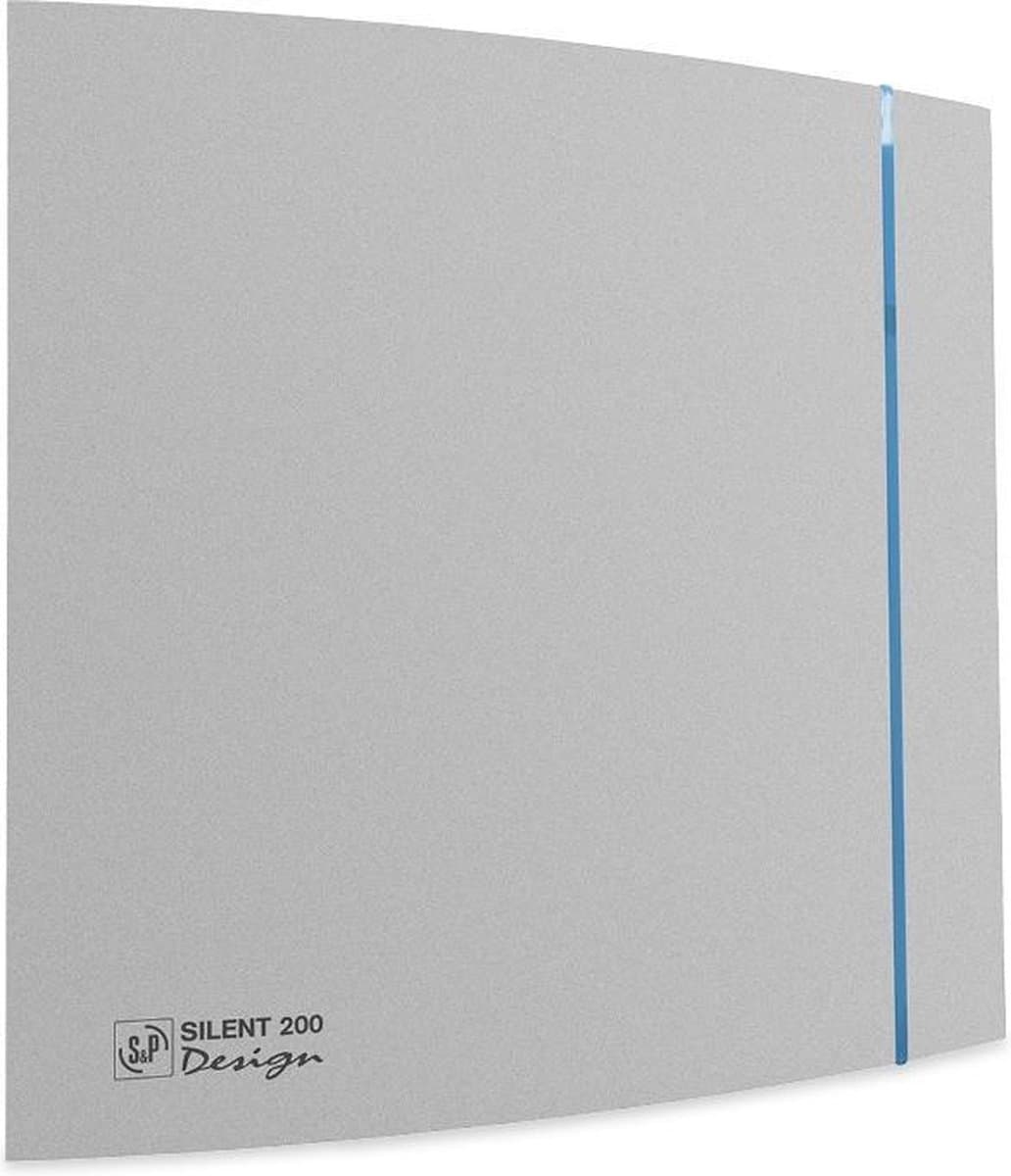 Soler & Palau Silent badkamerventilator - Design - 200crz - zilver — afbeelding 1