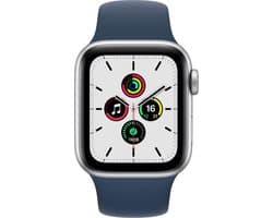 Apple Watch SE 2021 - Smartwatch dames en heren - 40mm - Zilver