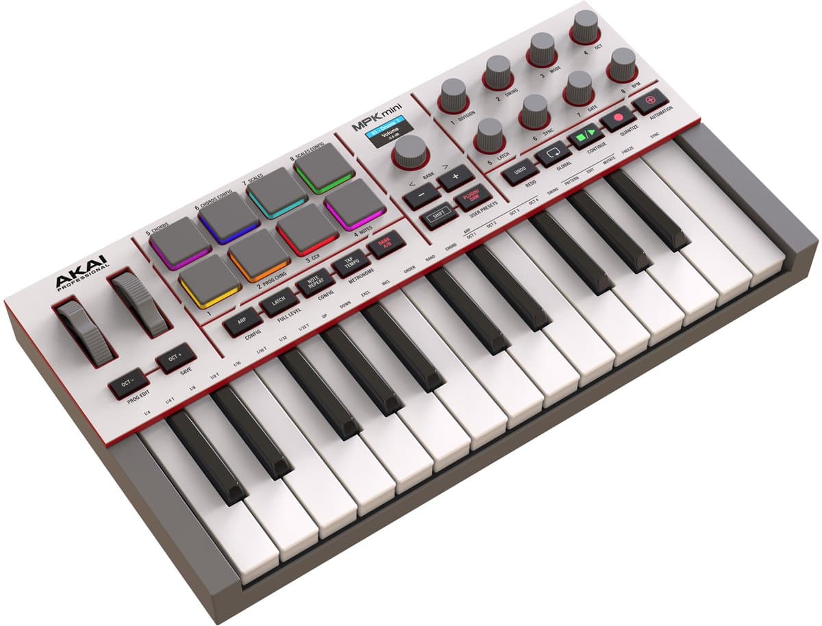 AKAI Professional MPK mini IV Gray - Midi Keyboard — afbeelding 1
