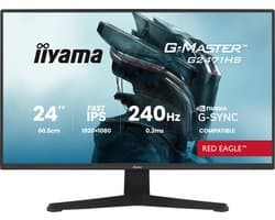 iiyama G-Master G2471HS-B1 Red Eagle - 24 inch - Full HD - IPS - 240 Hz - G-Sync compatible