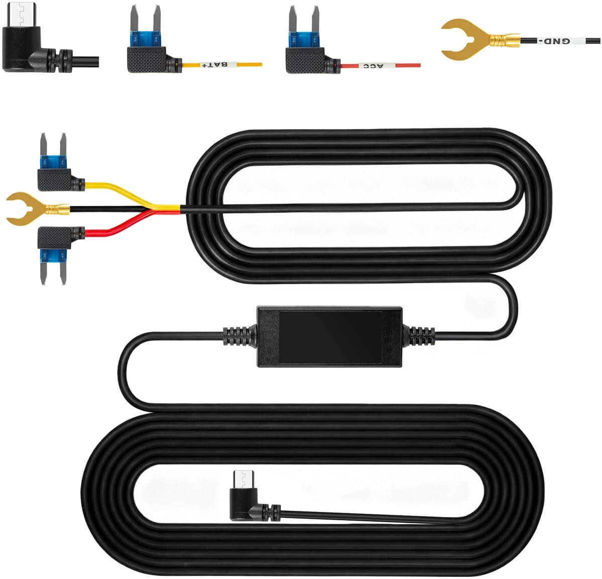 Dashcam Hardwire Kit - 24-Uurs Bewaking - USB-C Aansluiting - Compact Ontwerp - Eenvoudig Te Installeren - Directe Accu Aansluiting - van Faas — afbeelding 1