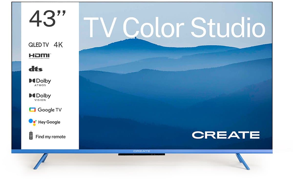 CREATE - QLED 4K 43" Smart TV met antireflectiescherm en gekleurde lijst - TV COLOR STUDIO — afbeelding 1