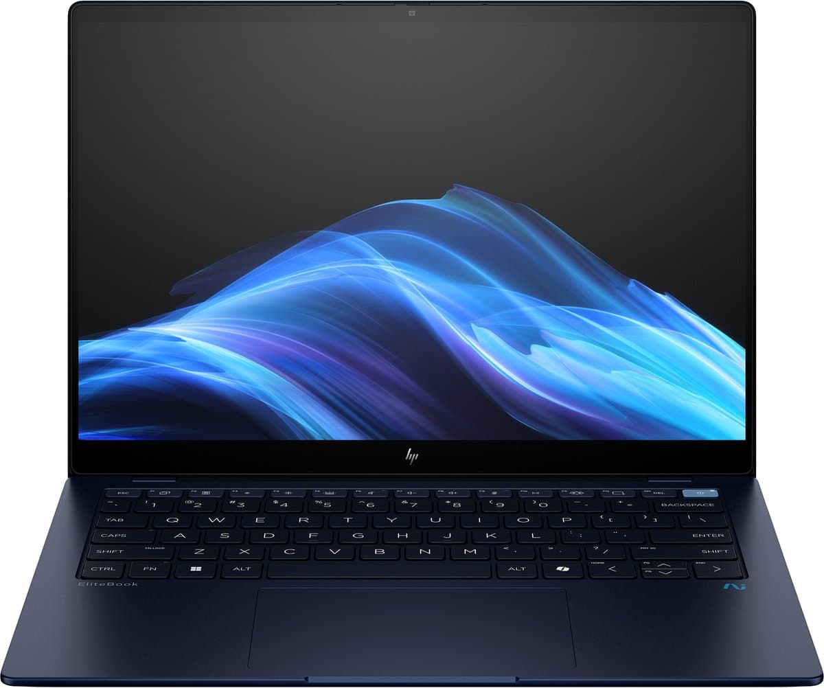 HP EliteBook Ultra G1q Copilot+ PC Snapdragon X1E-78-100 Laptop 35,6 cm (14") Touchscreen 2.2K 16 GB LPDDR5x-SDRAM 512 GB SSD Wi-Fi 6E (802.11ax) Windows 11 Pro Blauw — afbeelding 1