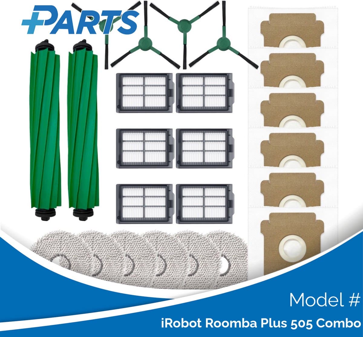 iRobot Roomba Plus 505 Combo Onderhoudsset (Plus.Parts® alternatief voor 4849962) — afbeelding 1