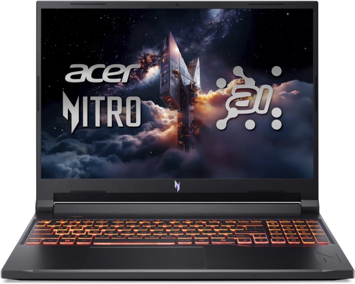 Acer Nitro V 16 AI ANV16-42-R7EB - Gaming Laptop - 16 inch 3K 180Hz - Ryzen 7 - 32GB - 1TB SSD - RTX 5070 - inclusief 3mnd PC GamePass — afbeelding 1