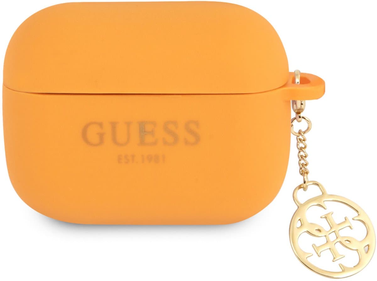 Guess Airpods Pro Case - Charm Collection - Orange — afbeelding 1