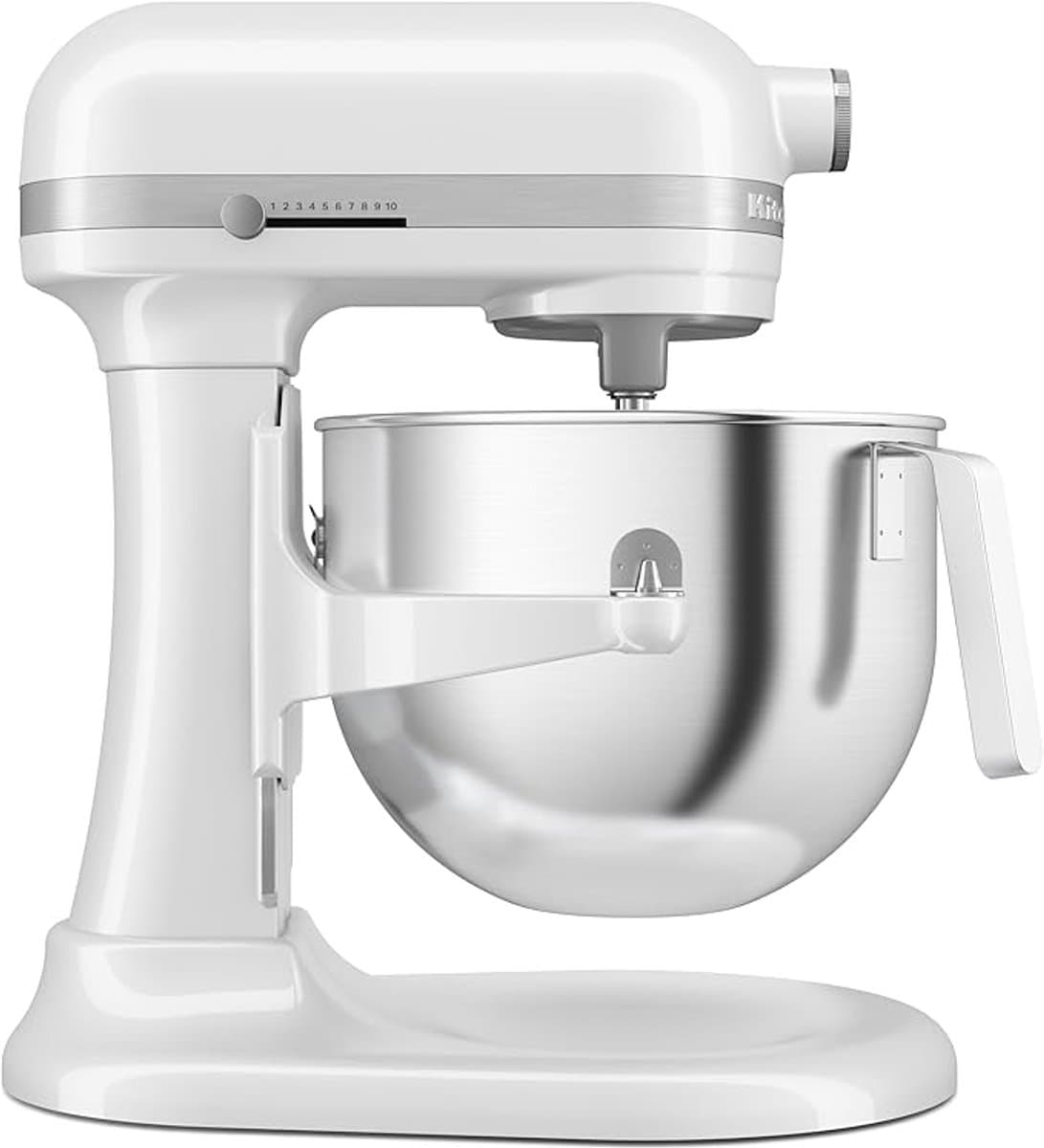 KitchenAid keukenmachine - Artisan - In hoogte verstelbare kom - 375 W - Krachtig met 11 snelheden - 4 accessoires - 6,6L - Classic Wit — afbeelding 1