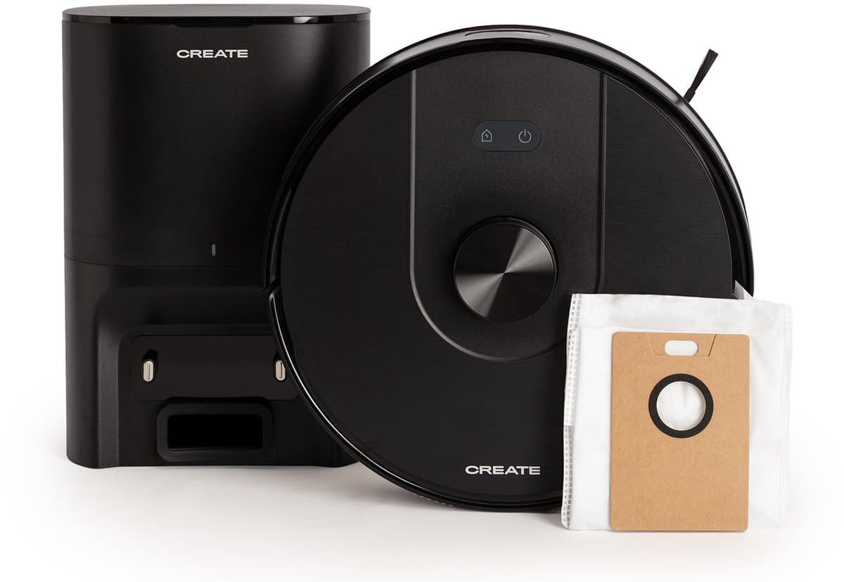 CREATE - Slimme robotstofzuiger en dweilrobot met optionele zelfledigende basis 5000Pa - NETBOT LS50 — afbeelding 1