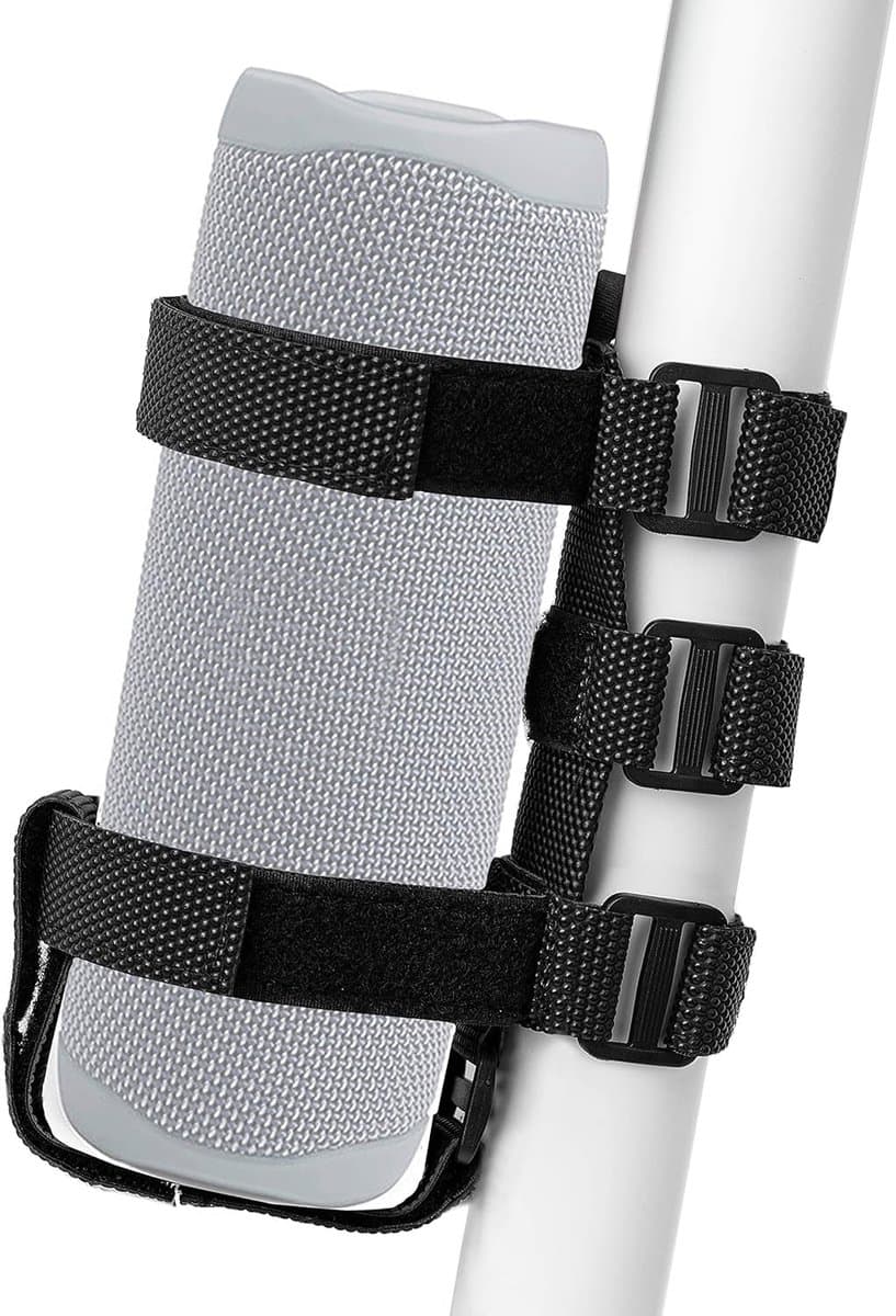 Audioband - Universele band voor Bluetooth-luidspreker - Bevestigingsbeugel voor audio op de fiets - Multifunctioneel en verstelbaar voor aanpassing aan verschillende scènes - Stevig en valt niet af — afbeelding 1